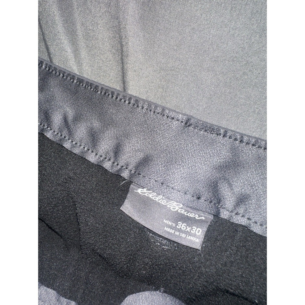 Eddie Bauer Mens Fleece Lined Nylon Blend Pants Size 36X30 Gray‎ Hiking Granola - Picture 3 of 3